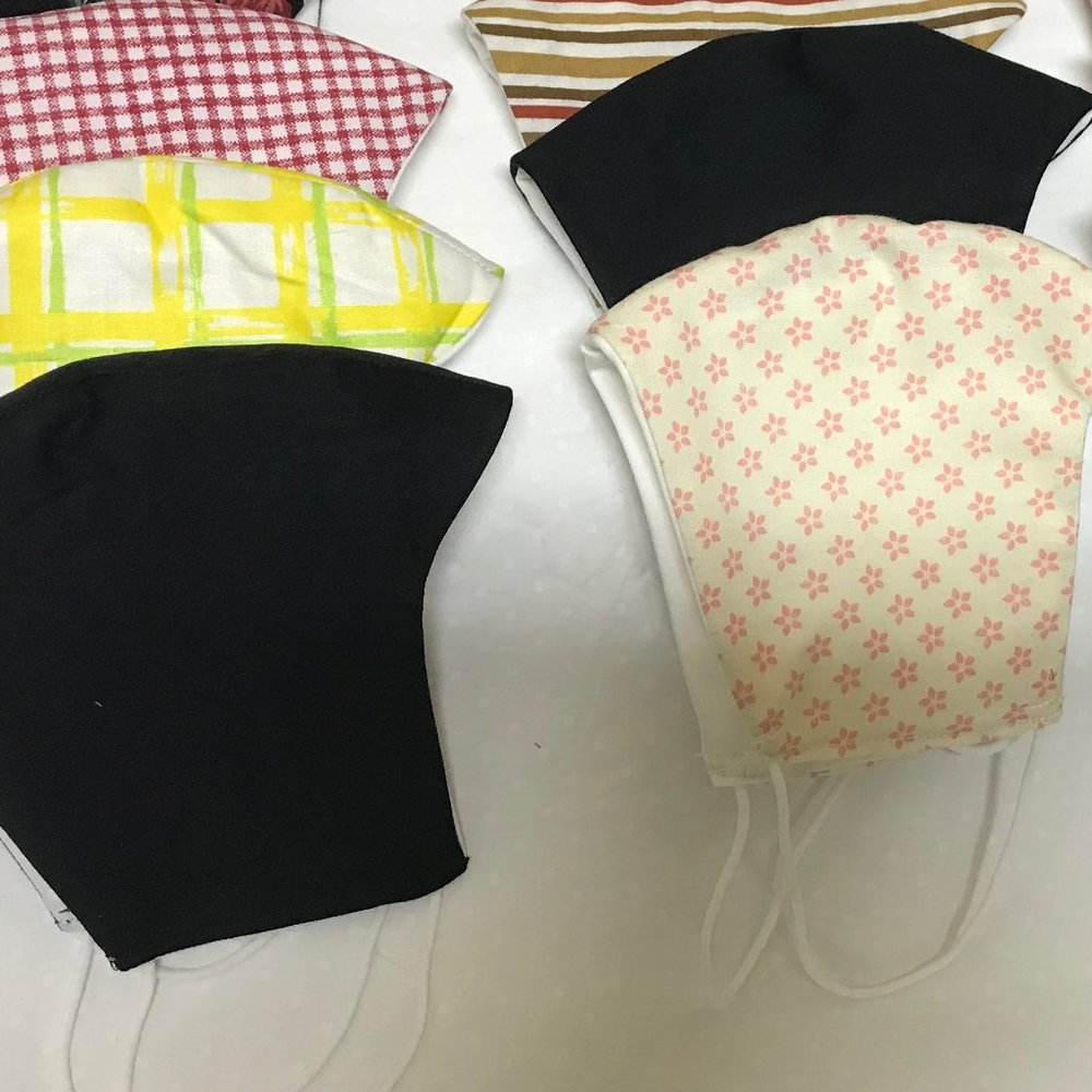 2  for $10 Face Masks lot 100% cotton  and elastic